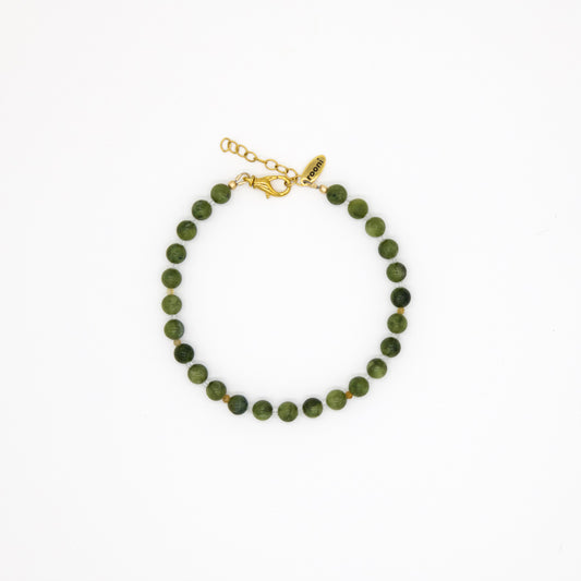 olive jade - anklet